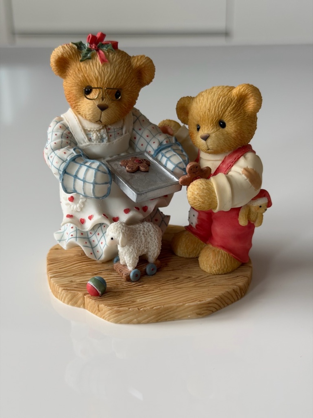 Cute Enesco Cherished Teddies Pamela Grayson Figurine 1998 - Cozy Home Style